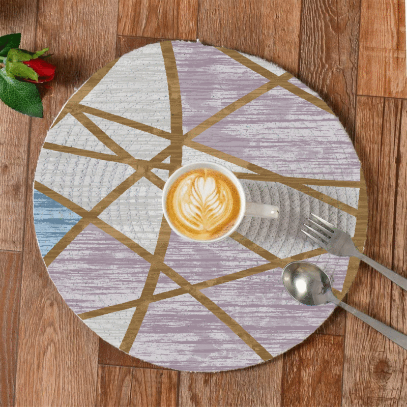 LHF UrbanGrid™ Round Printed Placemat