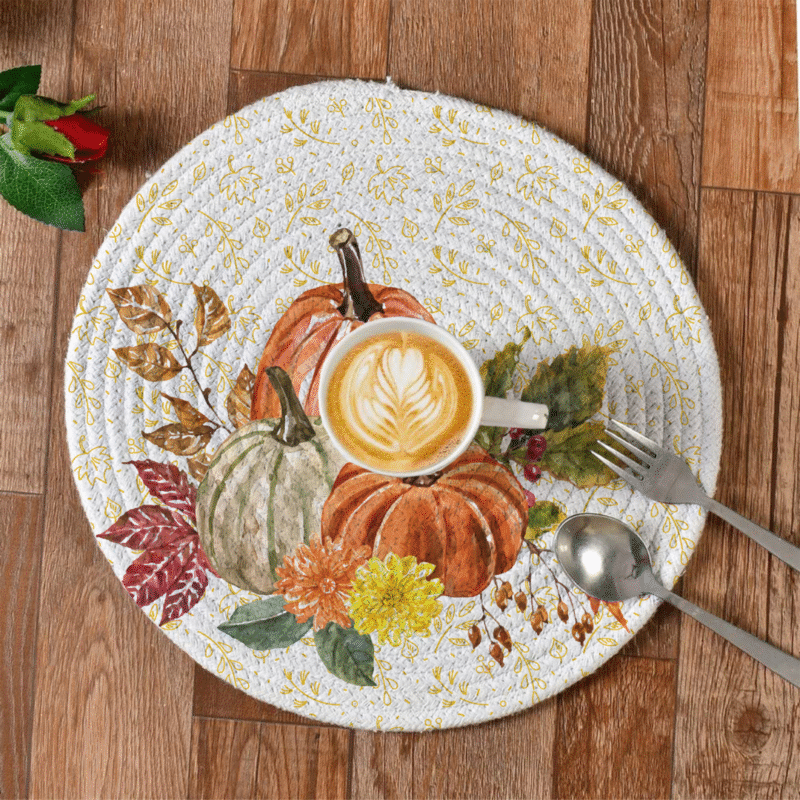 LHF HarvestHaven™ Round Printed Placemat