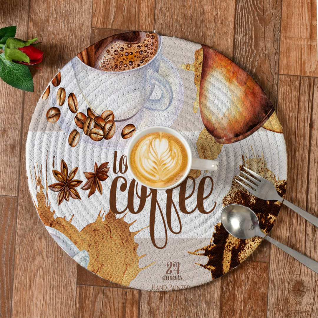 LHF BrewLove™ Round Printed Placemat