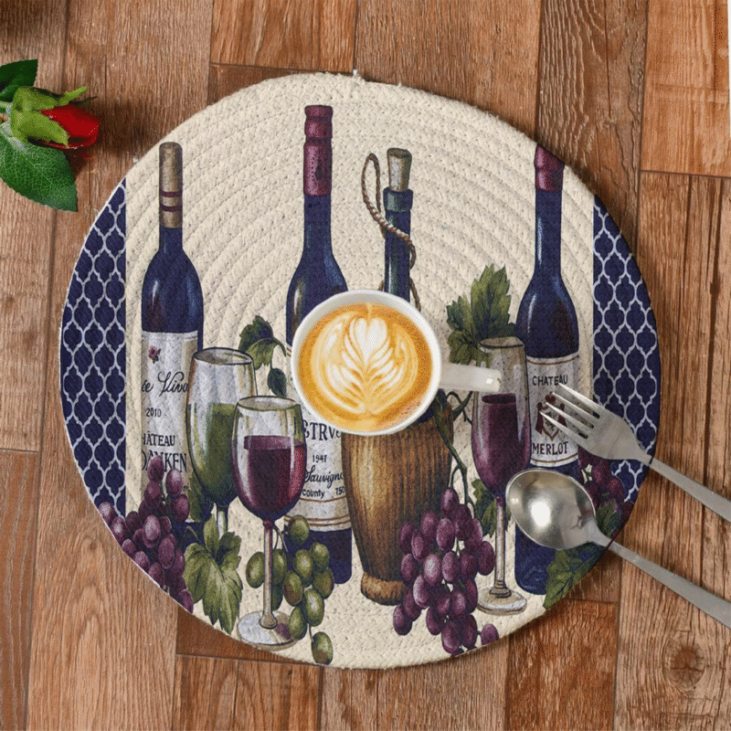 LHF ChateauVine™ Round Printed Placemat