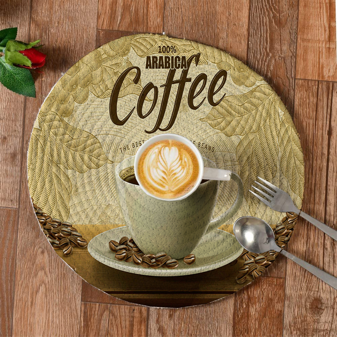LHF ArabicaBrew™ Round Printed Placemat