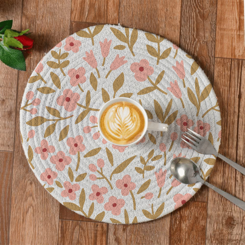 LHF BlossomWeave™ Round Printed Placemat