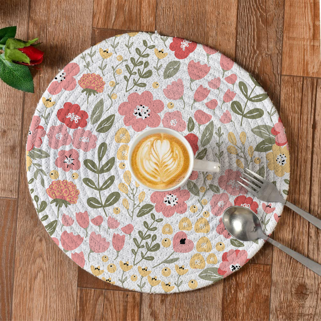 LHF MeadowCharm™ Round Printed Placemat
