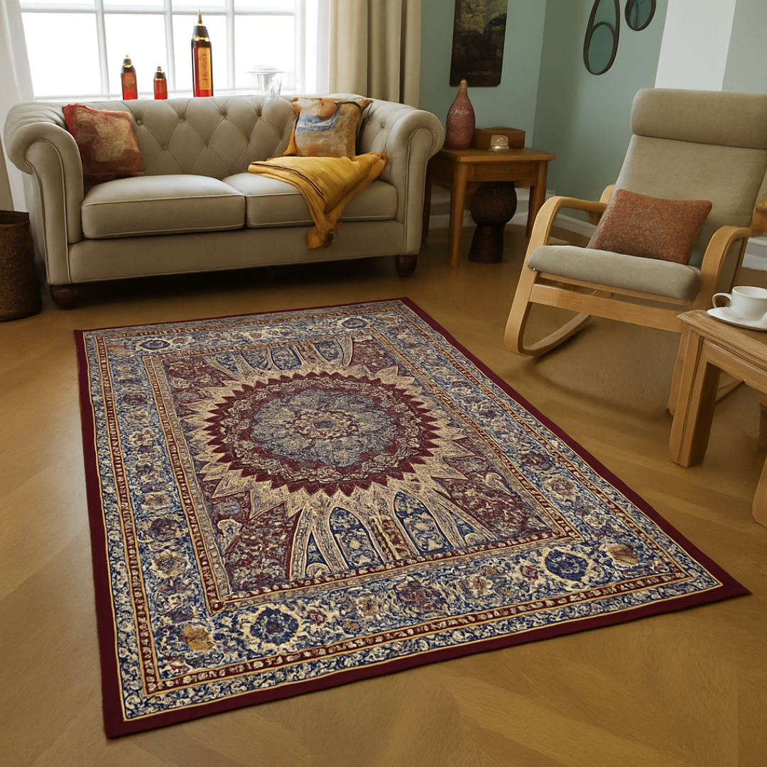 Leelaa Home – Maharaja Maroon Persian Carpet