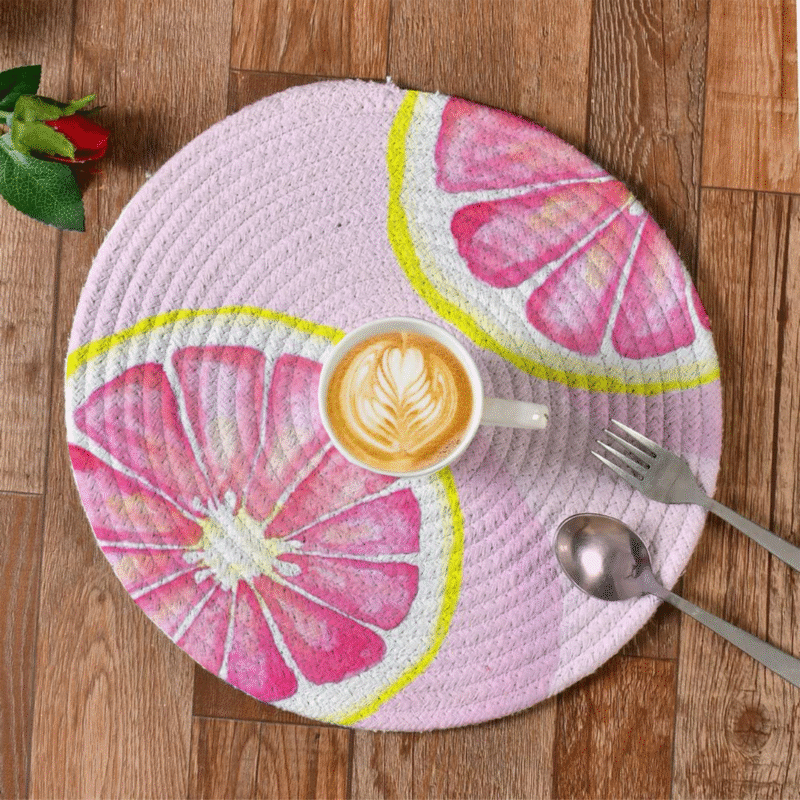 LHF CitrusPop™ Round Printed Placemat