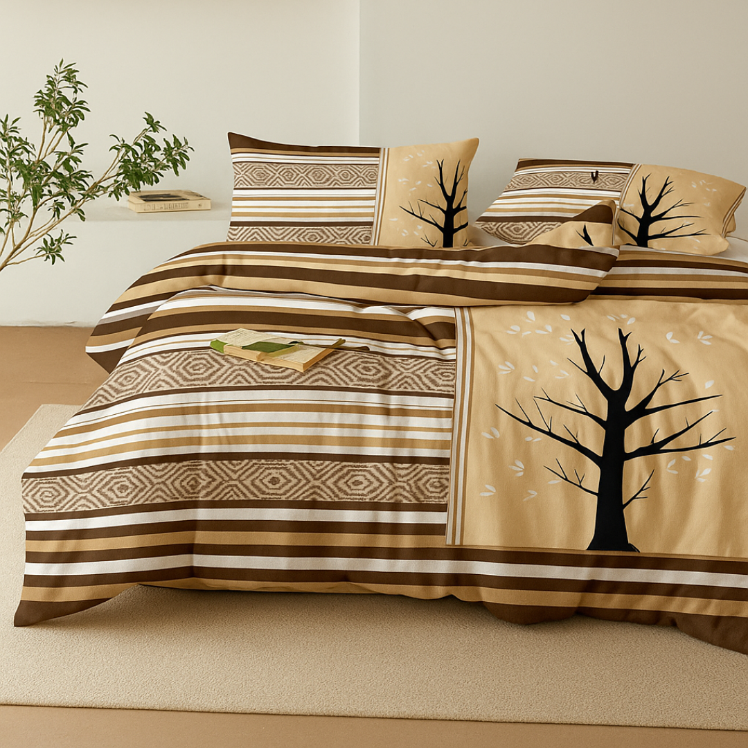 Autumn Essence Microfiber Comforter – 90x90 inch